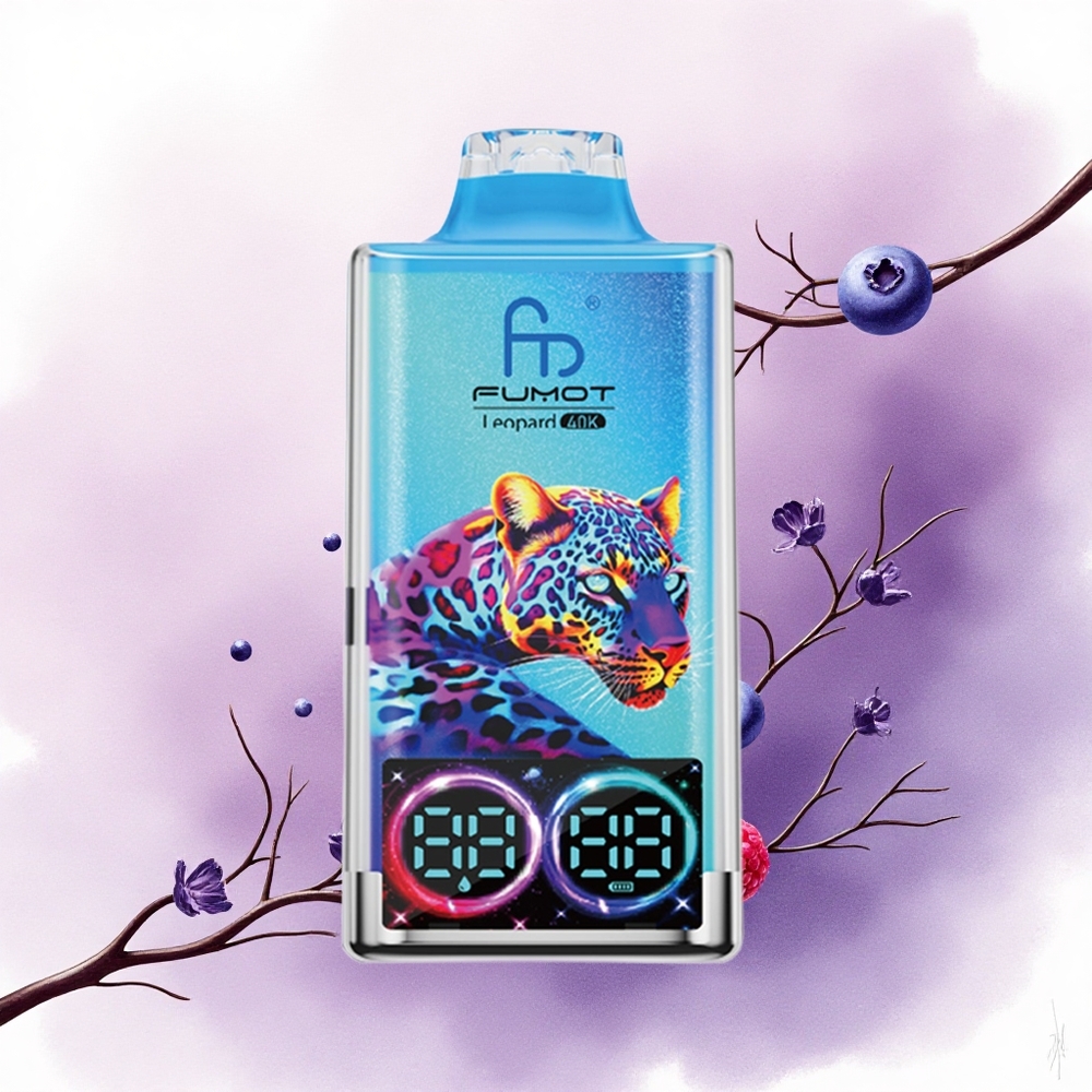 Fumot Leopard 40K Puffs Afine-Zmeură 5 Nicotină 700mAh Dual Mesh