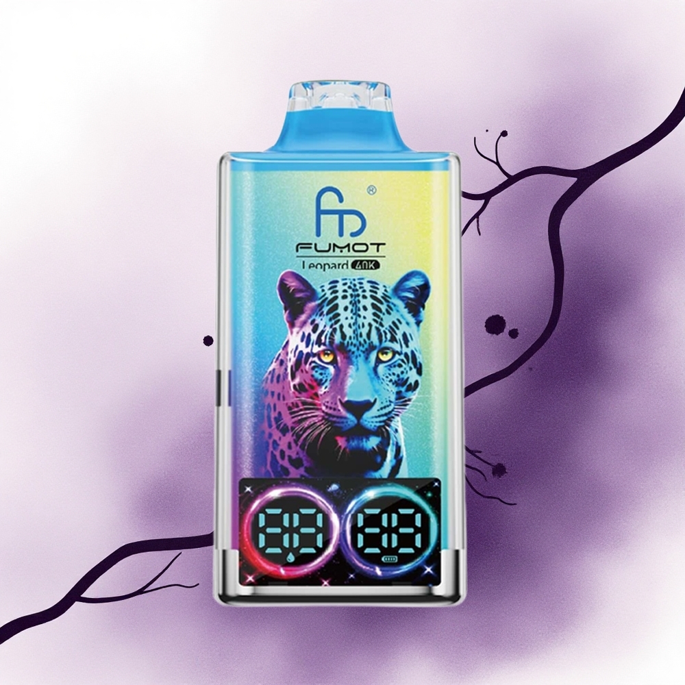 Fumot Leopard 40K Puffs Dragonul Negru Gheață cu Nicotină 5 și Baterie 700mAh Dual Mesh