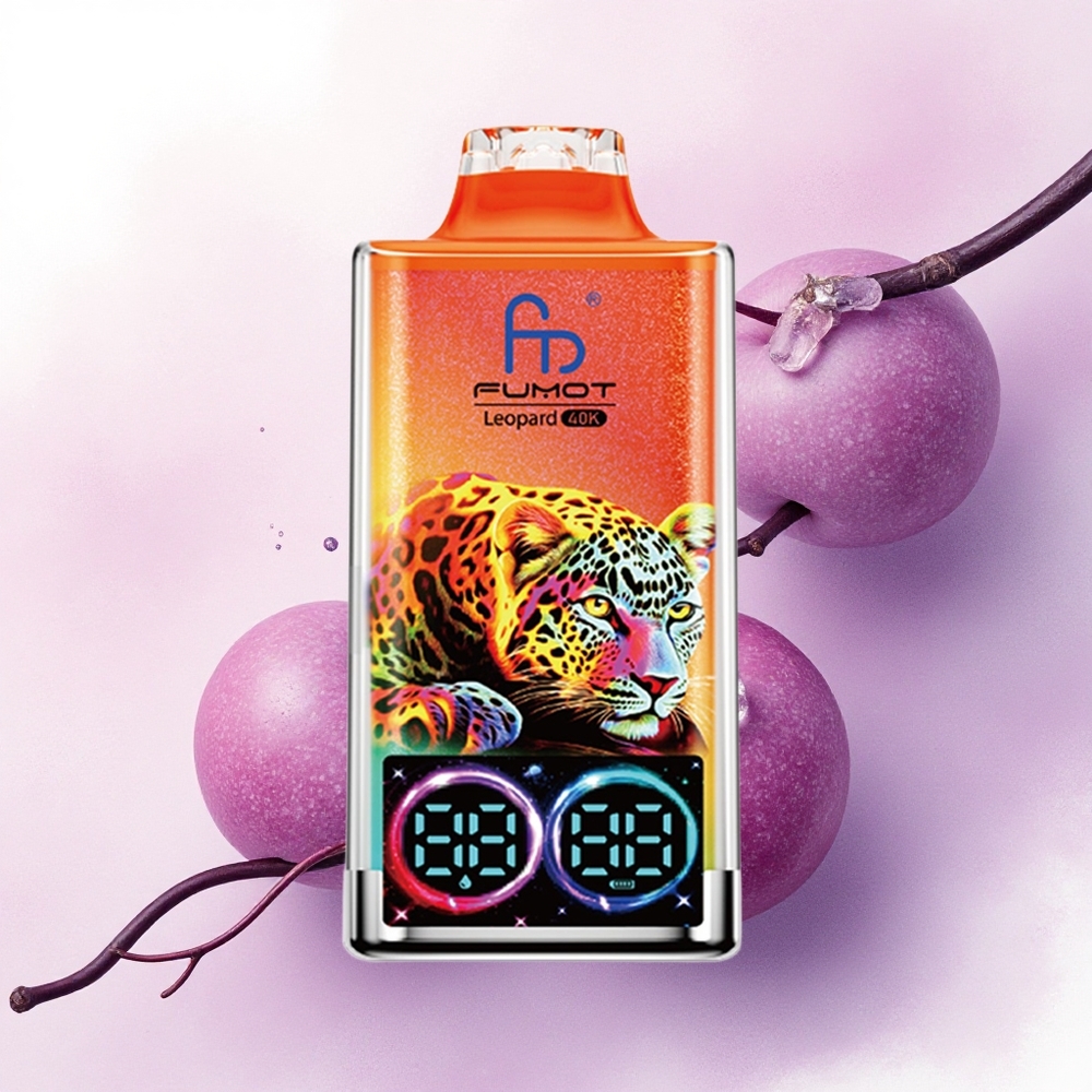 Fumot Leopard 40K Puffs Gheață de Cireșe cu 5 Nicotină și Baterie 700mAh