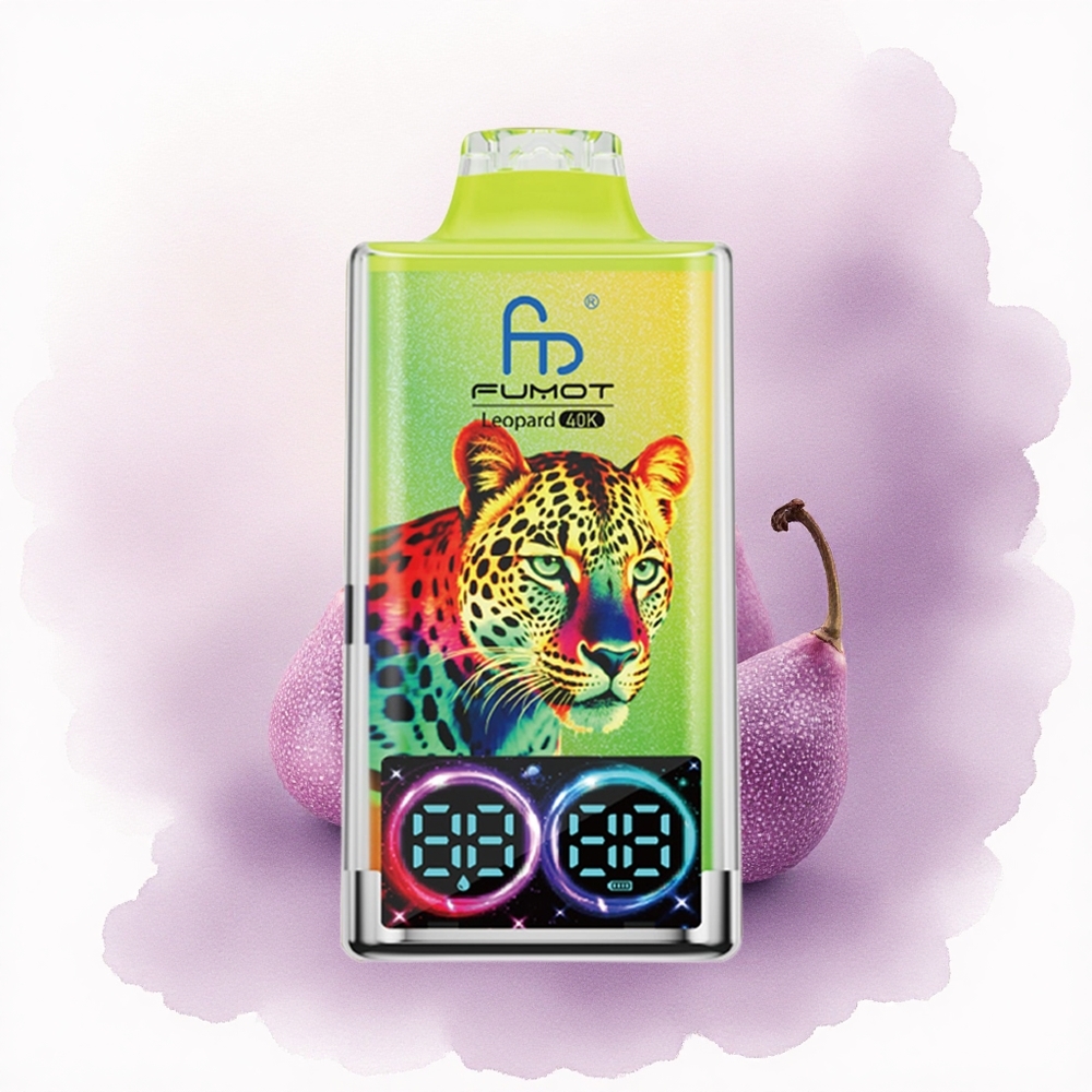 Fumot Leopard 40K Puffs Kiwi Măcriș Guava 5 Nicotin 700mAh Dual Mesh