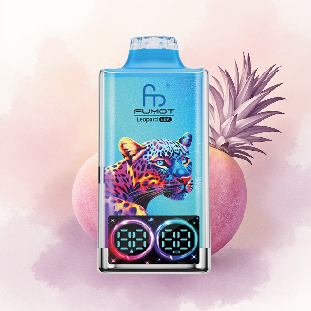 Fumot Leopard 40K Puffs Piersic Mango Ananas cu 5 Nicotină și 700mAh