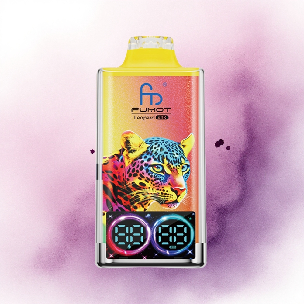 Fumot Leopard 40K Puffs Înghețată de Căpșuni cu 5 Nicotină și 700mAh