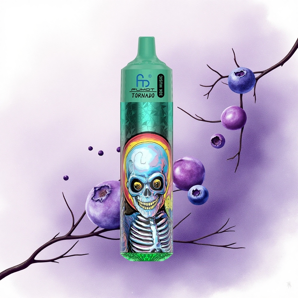 Fumot Randm Tornado 30000 Puffs Afine de Mure cu Gheață 30mL 5 Nicotină 600mAh