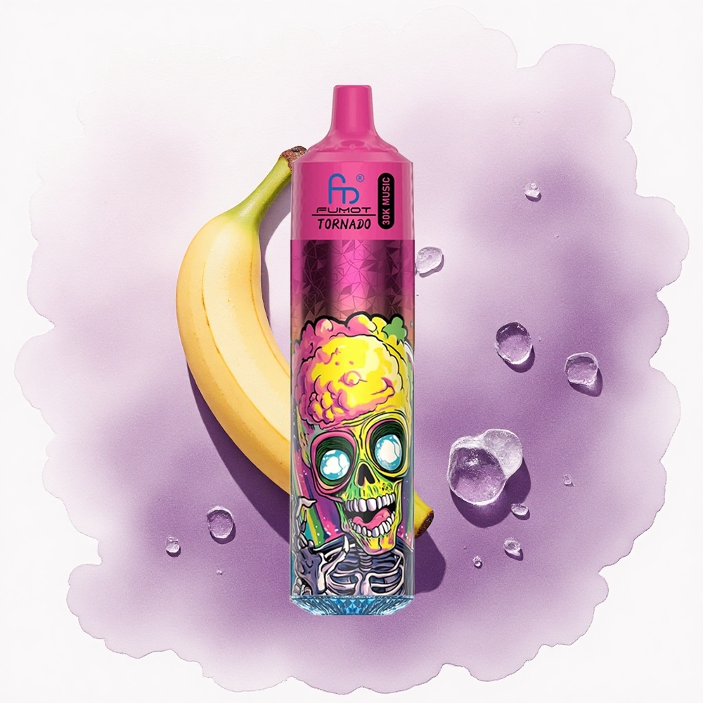 Fumot Randm Tornado 30000 Puffs Banana Gheață cu 30mL și 600mAh