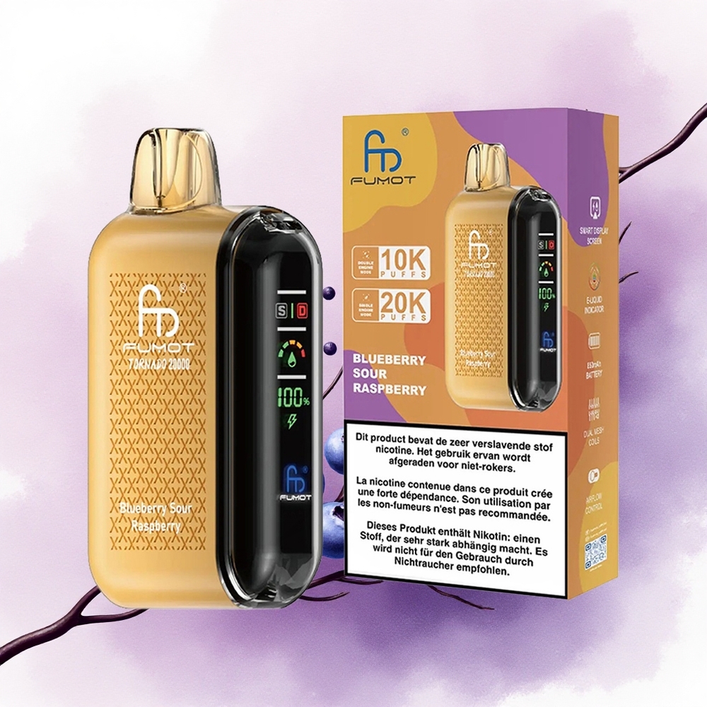 Fumot Tornado 20000 Puffs Afine Dul-Acrișoare Dual Mesh Coil 850mAh