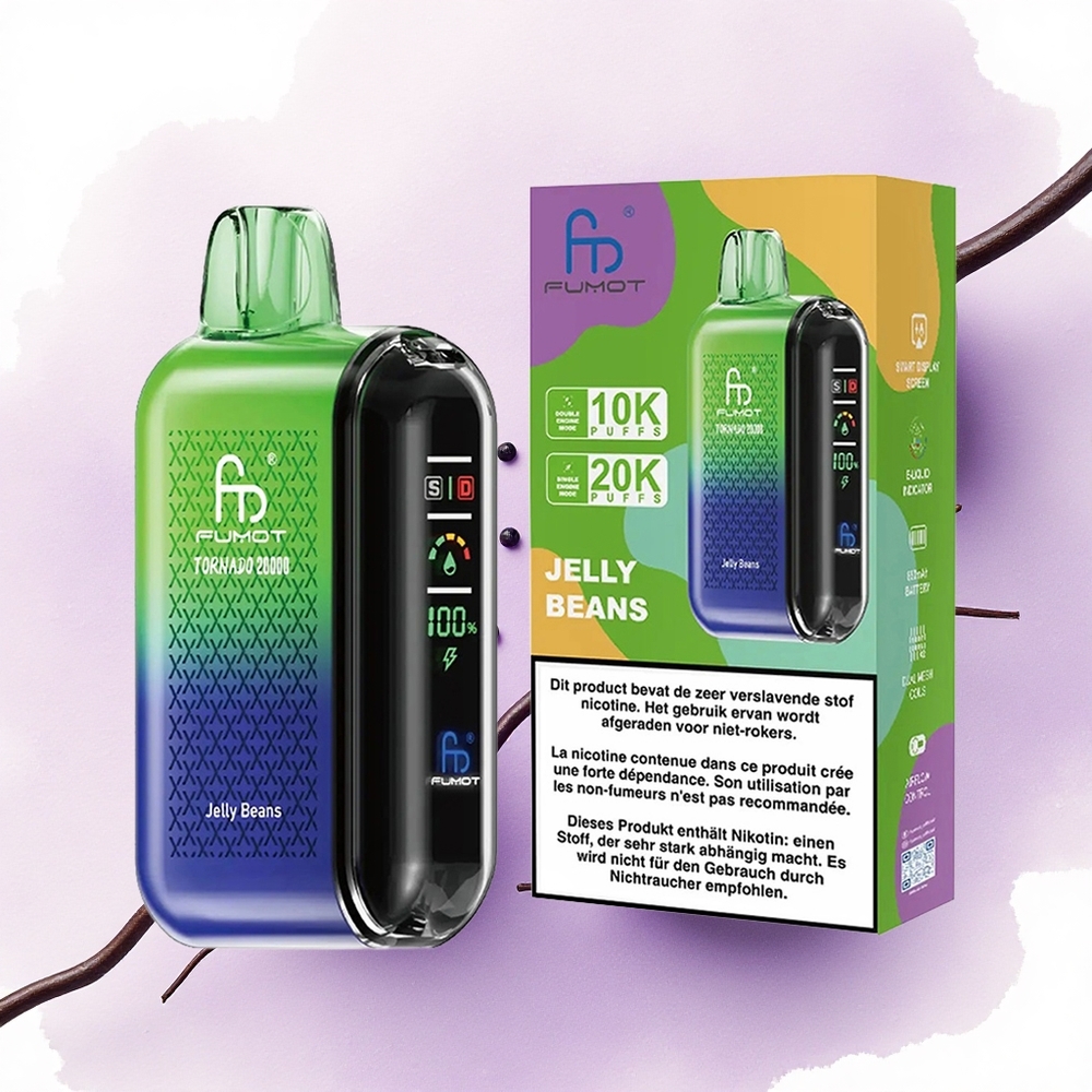 Fumot Tornado 20000 Puffs Bomboane Dulci Dual Mesh 20ml 850mAh Nicotină 2