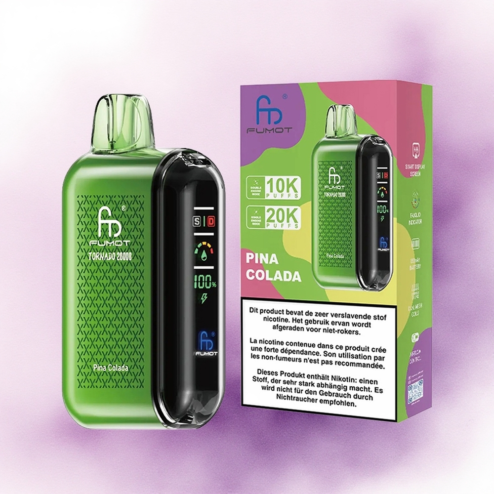 Fumot Tornado 20000 Puffs Colada Dual Mesh 20ml 850mAh