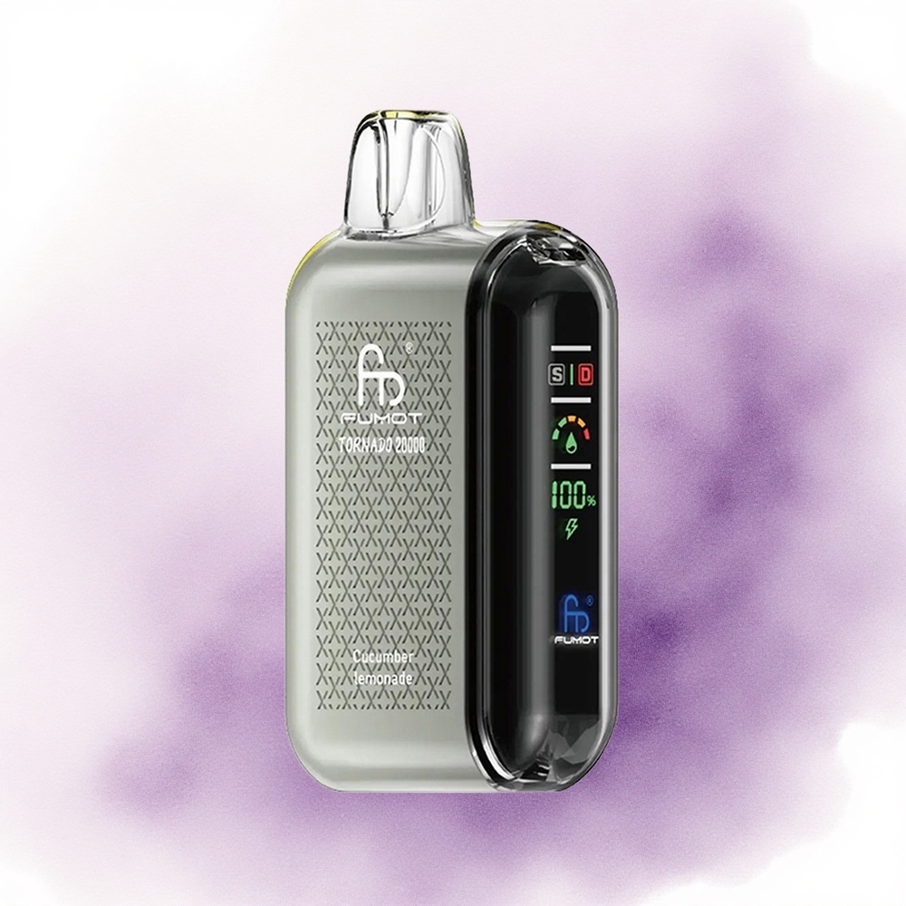 Fumot Tornado 20000 Puffs Limonadă Castravete cu Nicotină 2 și Baterie 850mAh