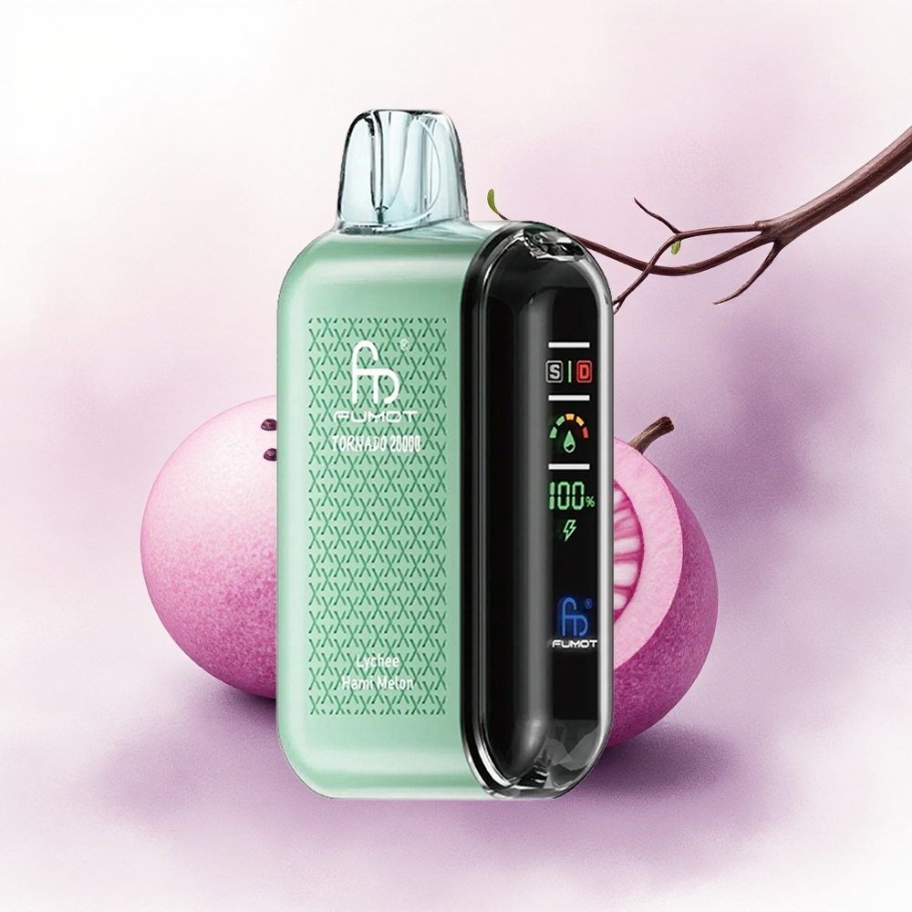 Fumot Tornado 20000 Puffs Litchi Hami Melon Dual Mesh Coil 850mAh