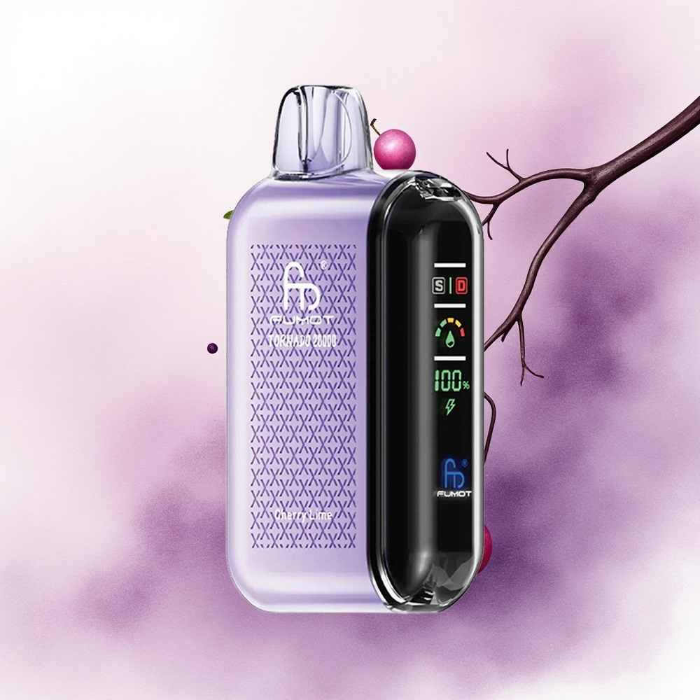 Fumot Tornado 20000 Puffs Lămâie-Vișină Dual Mesh Coil 850mAh