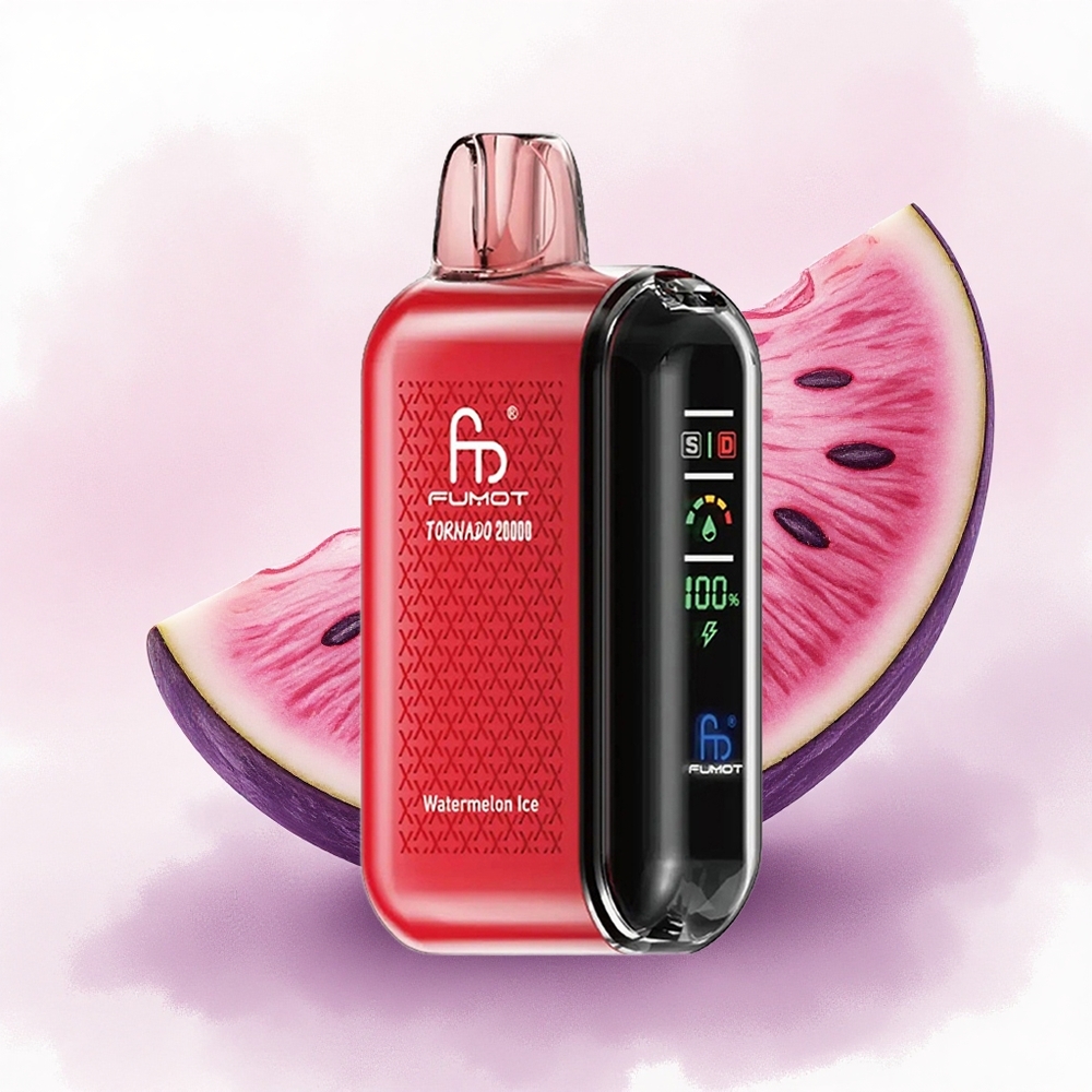 Fumot Tornado 20000 Puffs Pepene Gheață cu 2 Nicotină și Baterie 850mAh