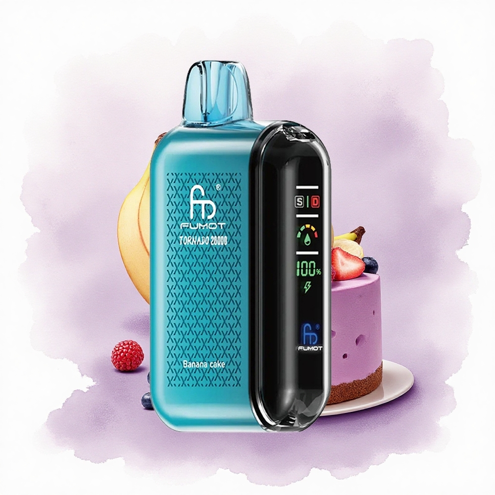Fumot Tornado 20000 Puffs Prăjitură de Banană cu Dual Mesh și 850mAh