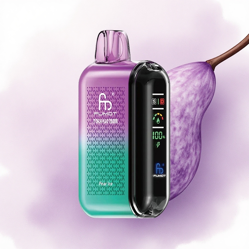 Fumot Tornado 20000 Puffs Păr Gheață cu Coil Dual și 850mAh