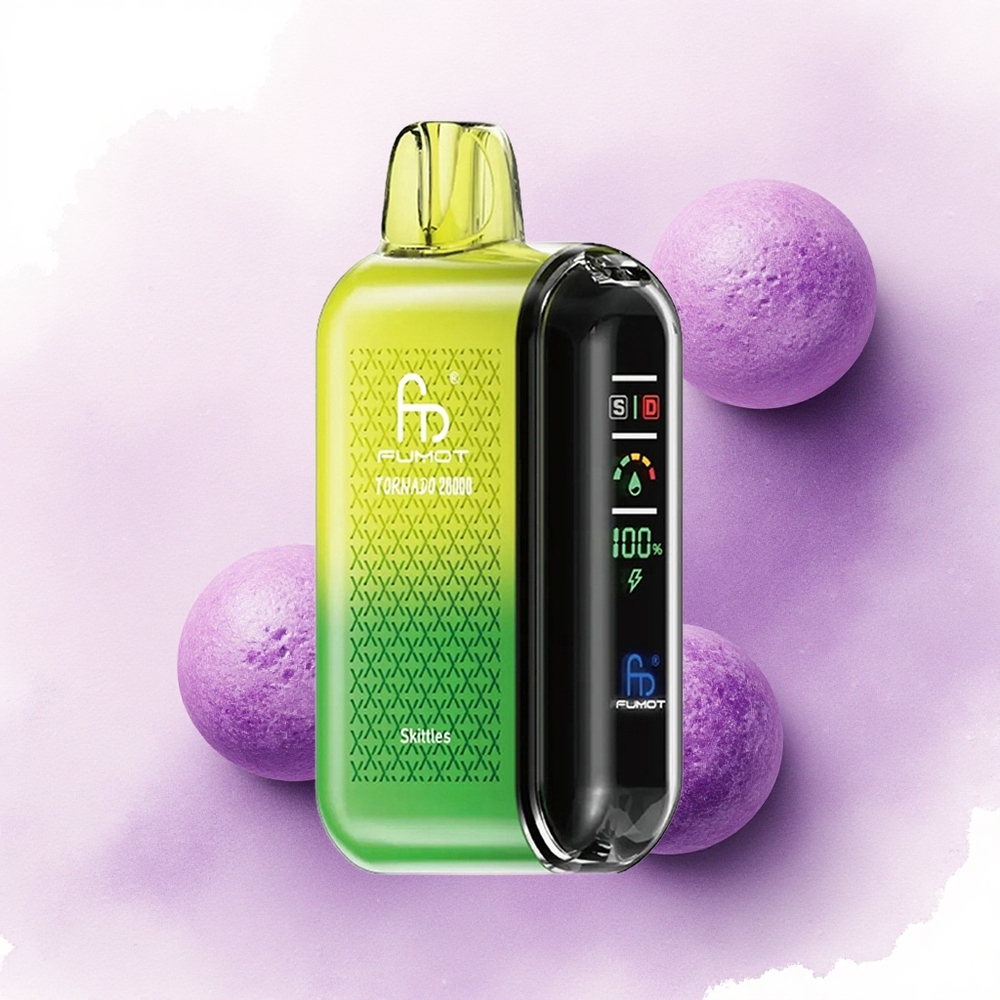 Fumot Tornado 20000 Puffs Skittles Dual Bobinaj și 850mAh