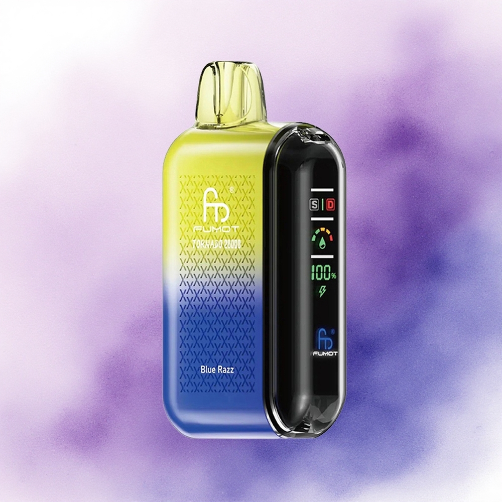 Fumot Tornado 20000 Puffs Zmeura Albastră cu 20ml E-lichid și 850mAh