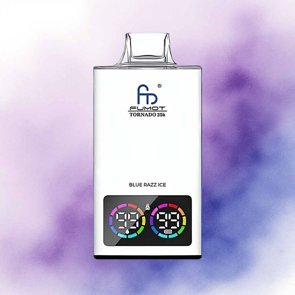 Fumot Tornado 35000 Puffs Afine Albastră Gheață cu Coil Dual și 700 mAh