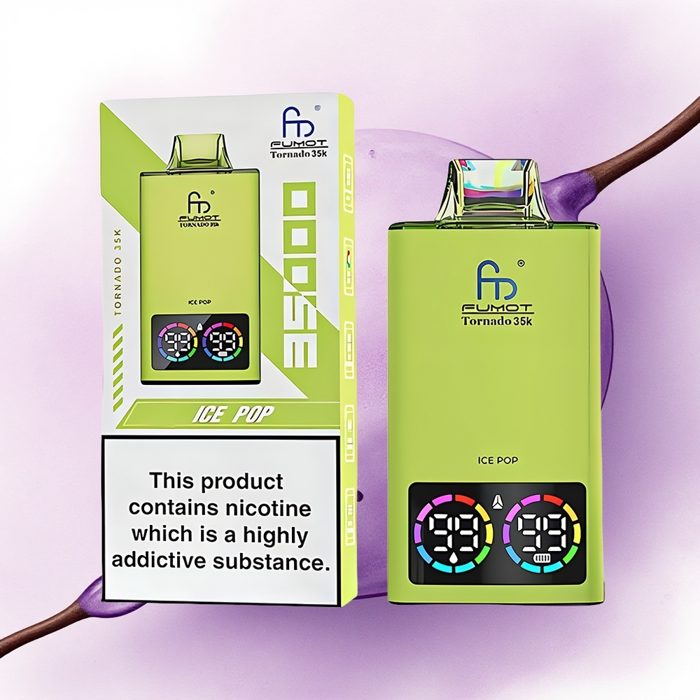 Fumot Tornado 35000 Puffs Pop de Gheață Dual Mesh cu 700 mAh și USB-C