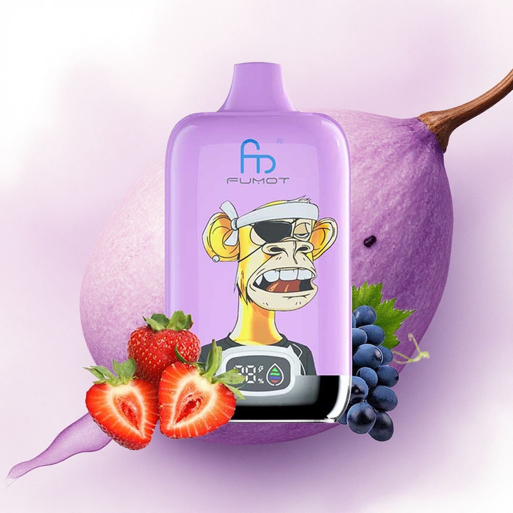 Fumot Tornado Digital Box 12000 Puffs Mango pe Gheață cu 20ml E-Liquid și 550mAh