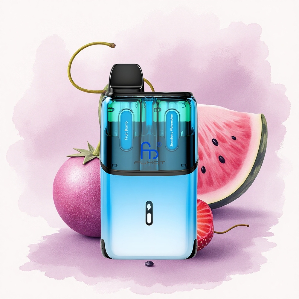 Fumot Ultra T32000 Puffs Bomba de Fructe - Căpșună Pepene Verde cu 20mg Nicotină și 800mAh