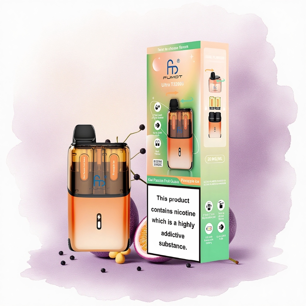 Fumot Ultra T32000 Puffs Kiwi Mango Guava - Ananas Gheață cu 20mg Nicotină și 800mAh