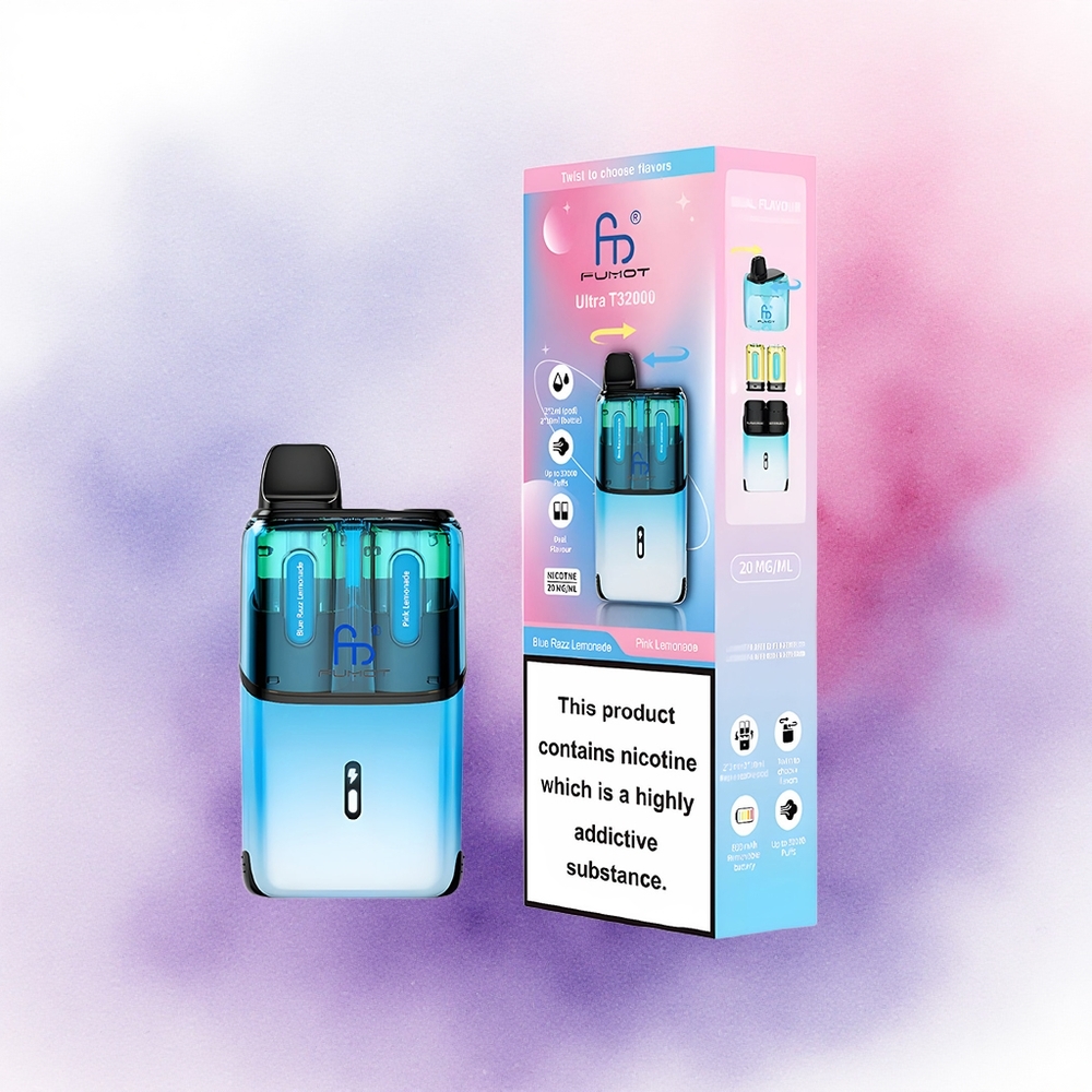 Fumot Ultra T32000 Puffs Limonadă Roz cu Zmeură Albastră - 24ml 20mg Nicotină 800mAh