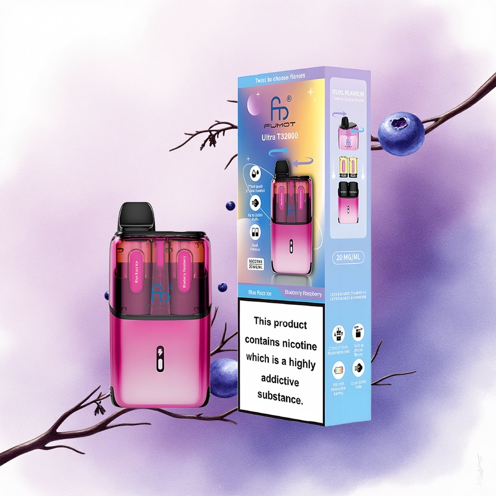 Fumot Ultra T32000 Puffs Zăpadă de Afine-Zmeură cu 20mg Nicotină și 800mAh