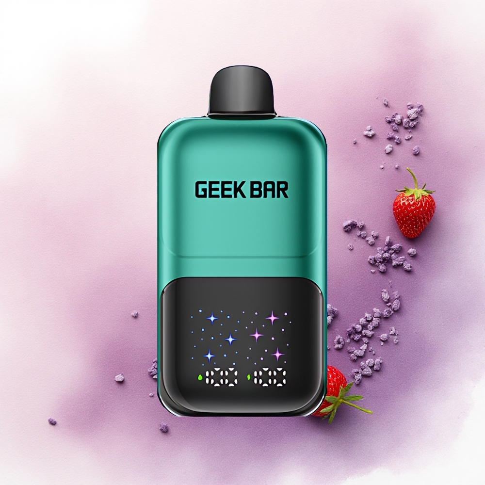 GEEK BAR 2GO 20ml 50000 Puffs Capsună  Kiwi cu Ecran Mare și Nicotină 5