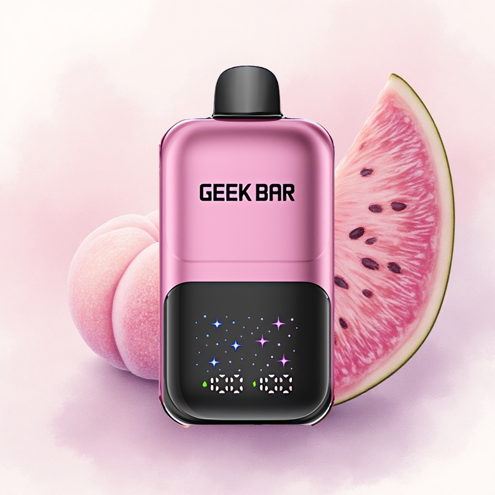 GEEK BAR 2GO 20ml 50000 Puffs Piersică  Pepene cu Ecran Interactiv 5 Nicotină Baterie Reîncărcabilă