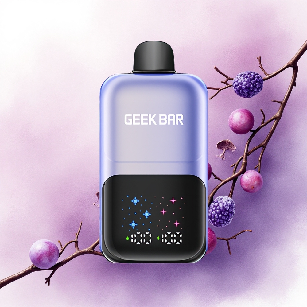 GEEK BAR 2GO 20ml 50000 Puffs Înghețată de Fructe de Pădure cu Ecran Interactiv și Nicotină 5