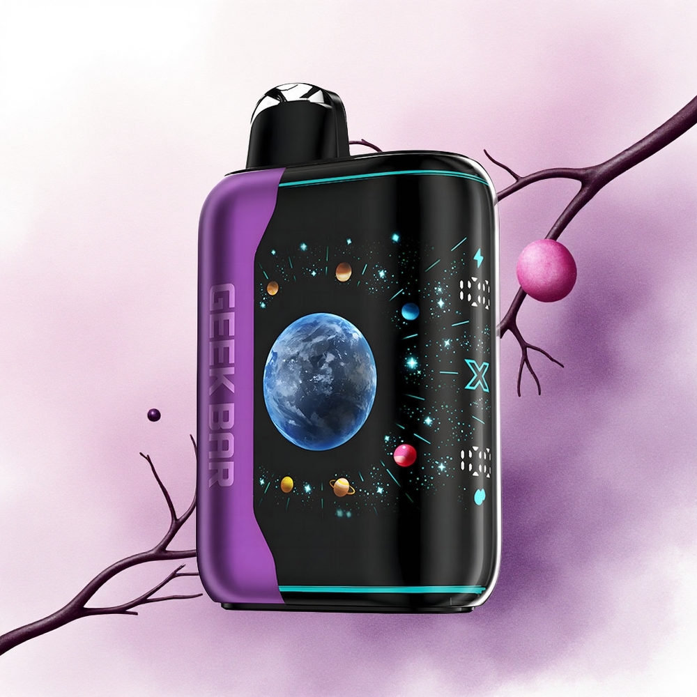 GEEK BAR Platinum Edition 25000 Puffs Afineu Cireșu Lămâie cu 2 nicotină și Dual Mesh Coil