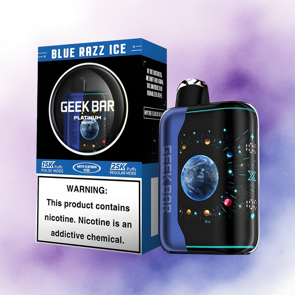 GEEK BAR Platinum Edition 25000 Puffs Zăpadă Afină Albastră cu Nicotină 2 și Încărcare Rapidă USB-C