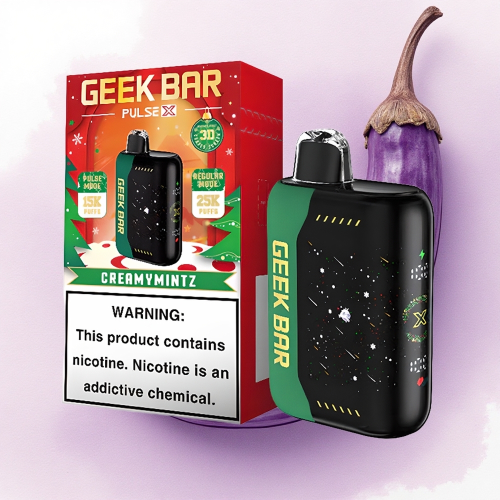 GEEK BAR Pulse X 25000 Puffs Ediția de Crăciun cu 18mL Lichid și Nicotină 0-5