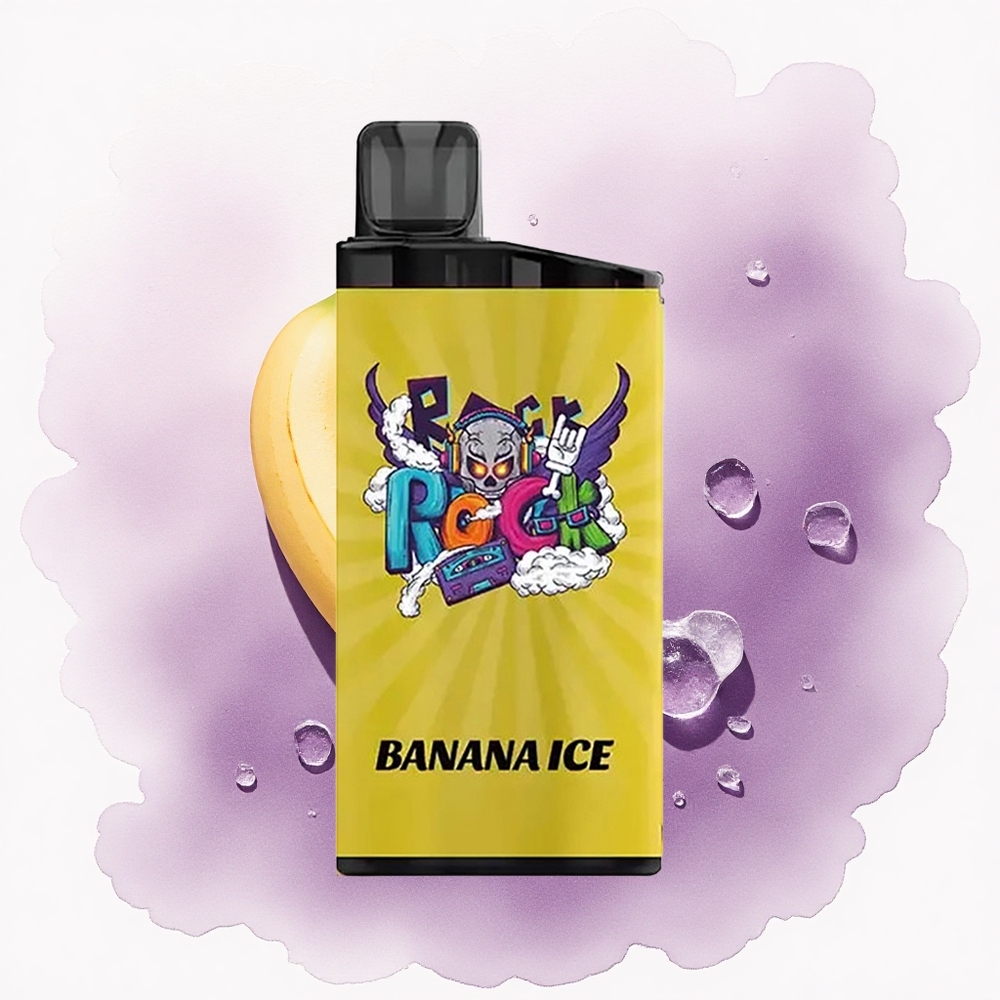 IGET Bar 3500 Puffs Banana Gheață 1400 mAh Mesh Coil