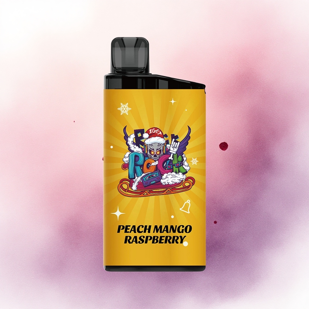 IGET Bar 3500 Puffs Piersic Mango Zmeură cu Baterie 1400 mAh și Greutate 78g