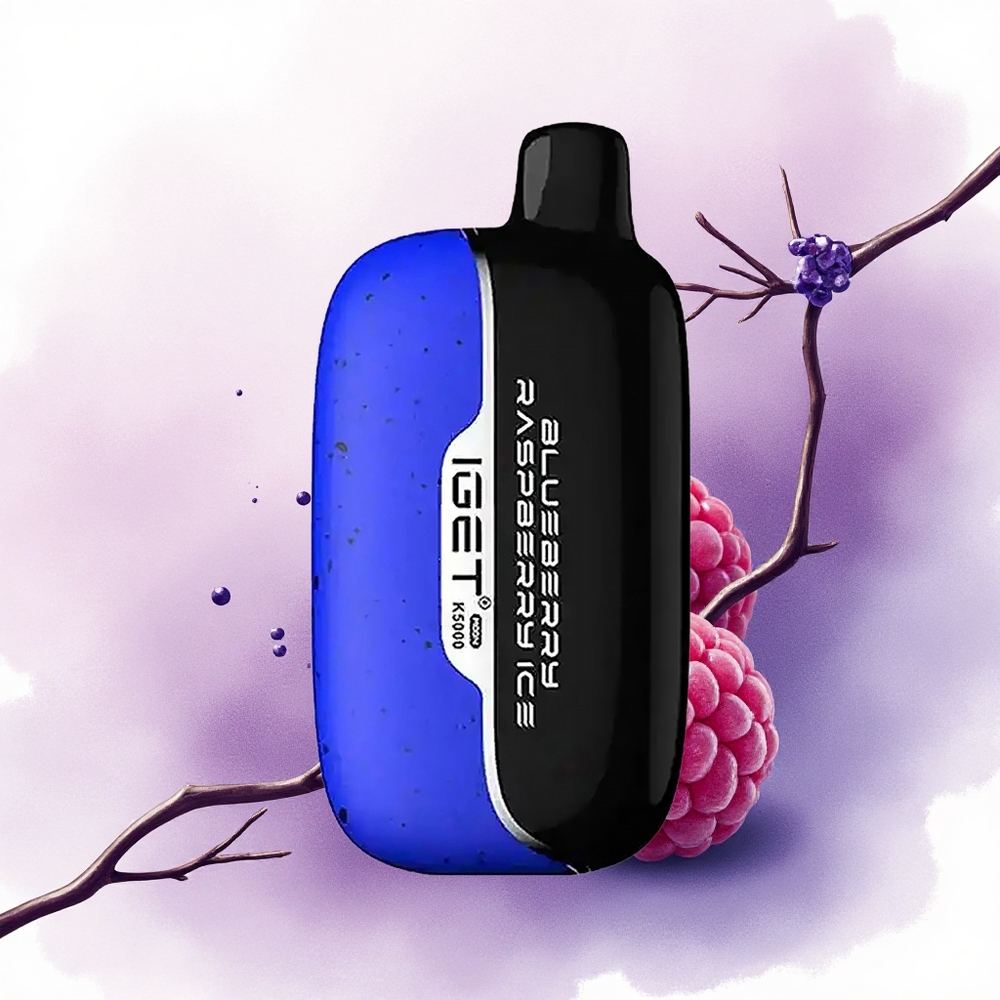 IGET Moon K5000 Puffs Afine Zmeură Gheață PC 815g Mesh Coil 135 Ohm