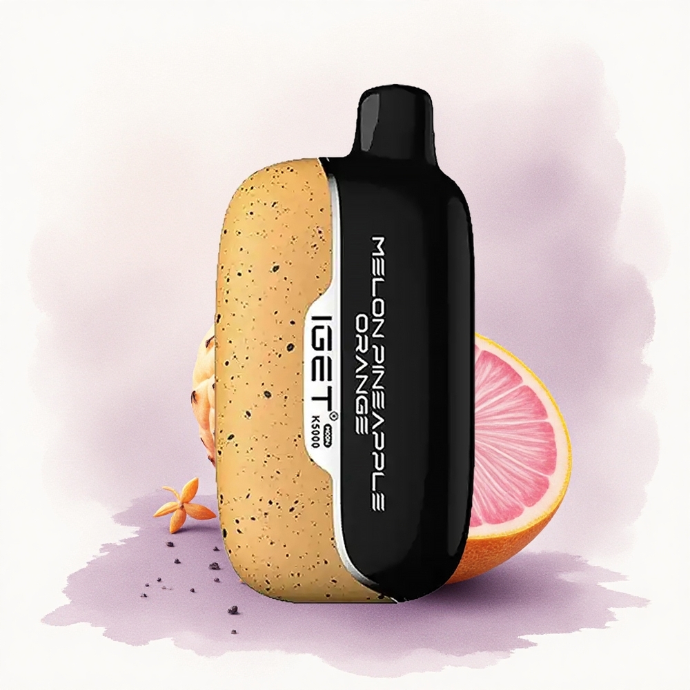 IGET Moon K5000 Puffs Ananas Portocale Piele de Melon PC 135 Ohm
