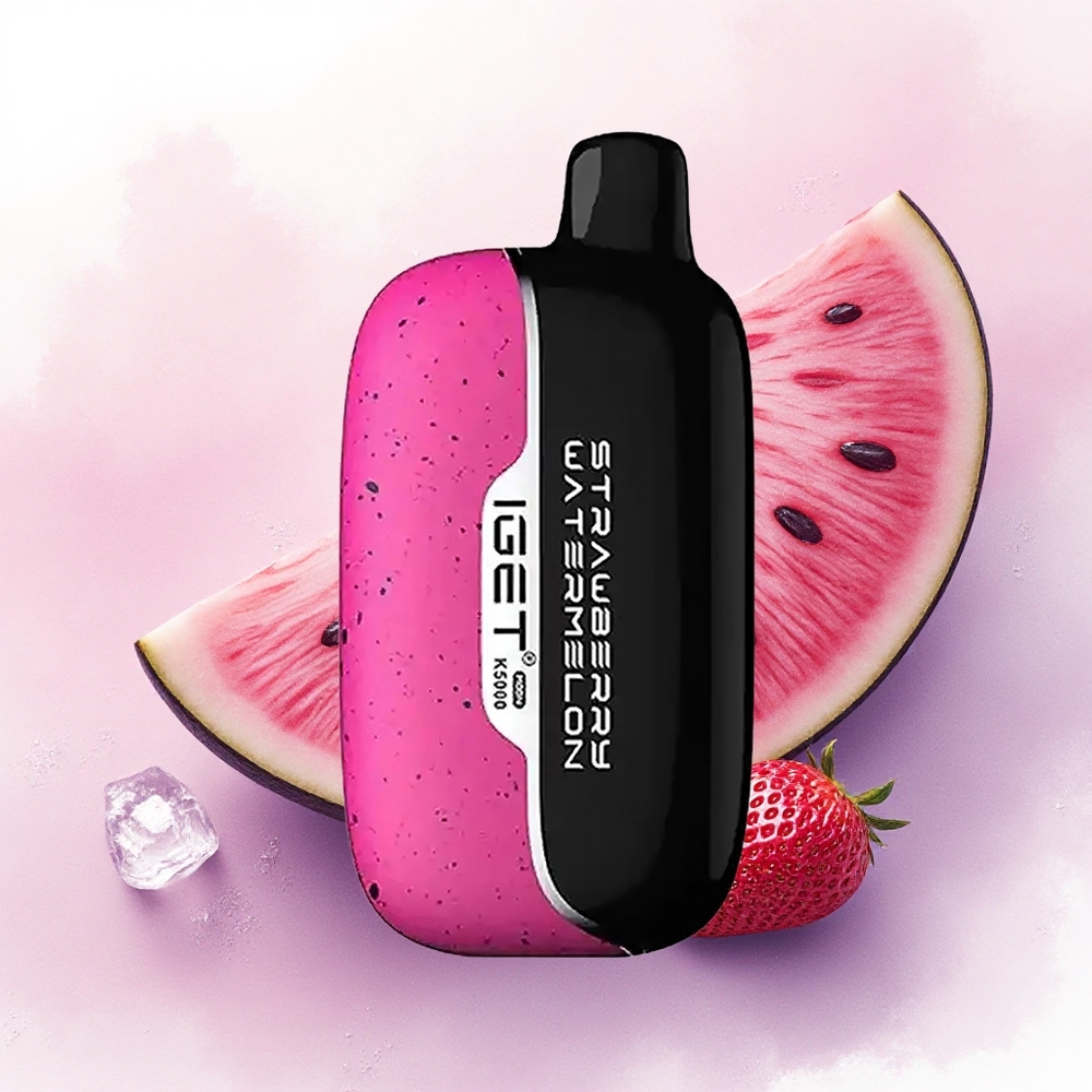 IGET Moon K5000 Puffs Capsuni Pepene Gheață 5000 Pufuri Mesh 135 Ohm 815g