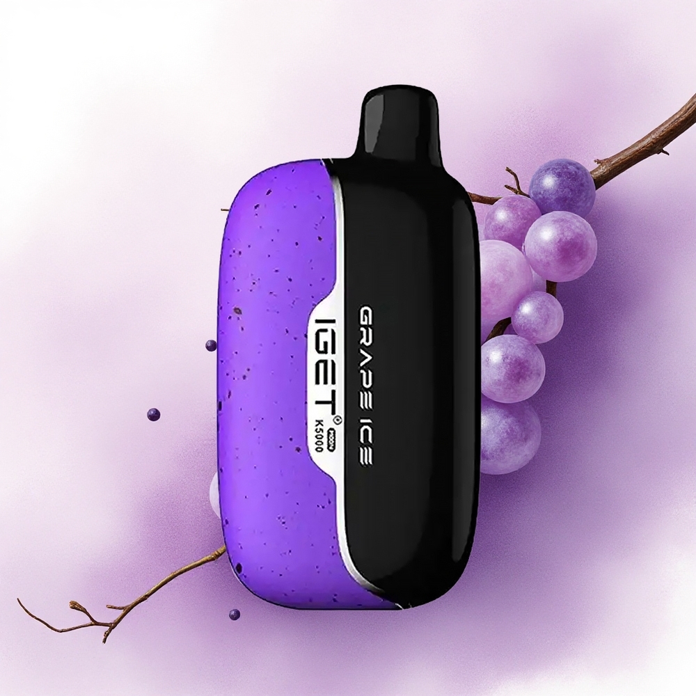 IGET Moon K5000 Puffs Gheață de Strugure 5000 Pufuri 815g