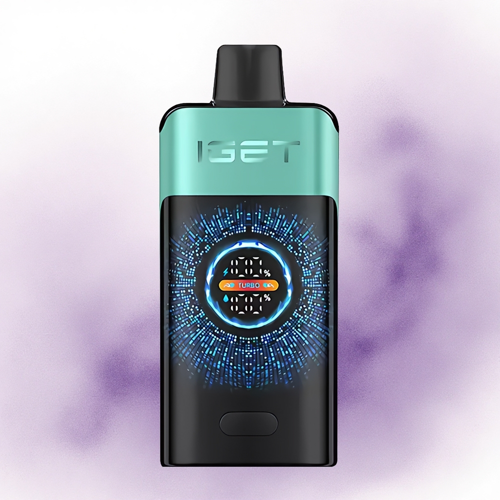 IGET ONE 12000 Puffs Mentă Primăvară Montană Gheață cu Baterie 2700 mAh și Ecran Color Curbat