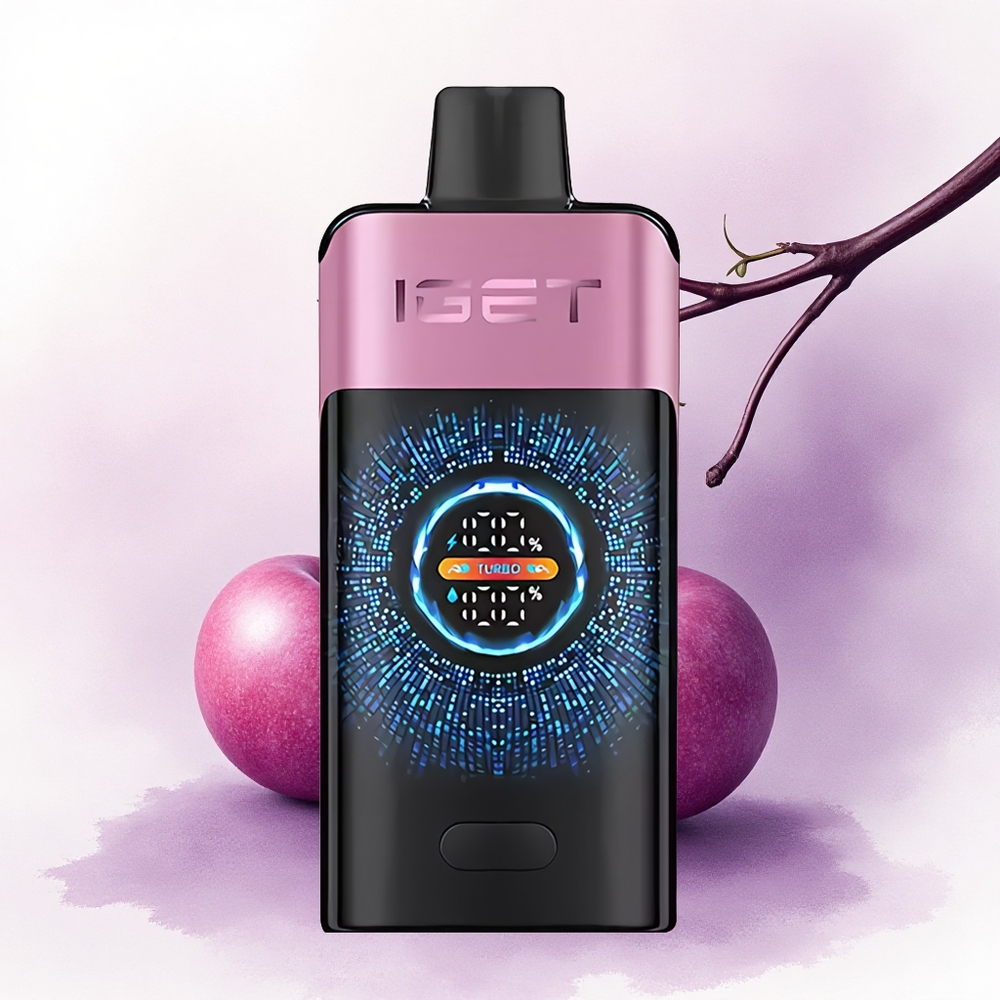 IGET ONE 12000 Puffs Monstru Cireșei cu Ecran Mare Curbat și Baterie 2700 mAh