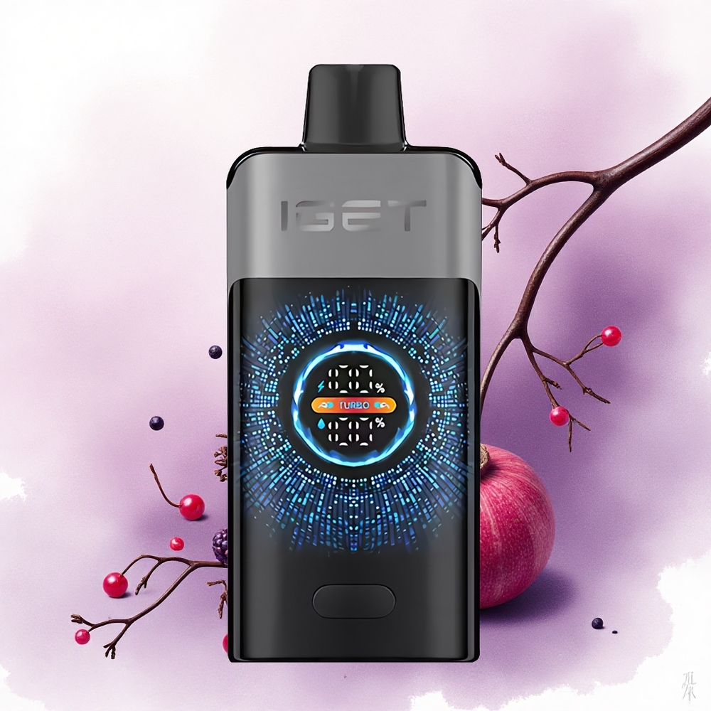 IGET ONE 12000 Puffs Zmeură Cireașă Rodie 2700 mAh Dual Mesh