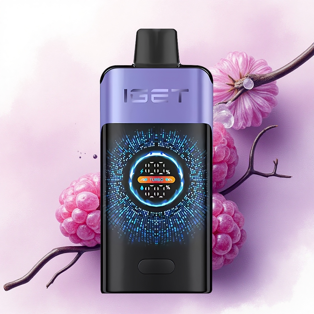 IGET ONE 12000 Puffs Zăpadă de Zmeură și Struguri cu Baterie 2700 mAh