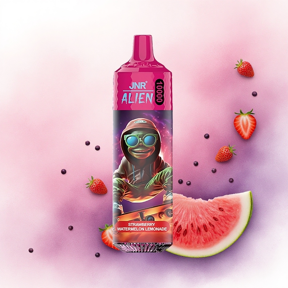 JNR Alien 10000 Limonadă de Căpșuni și Pepene Verde cu 850mAh și 20ml E-lichid