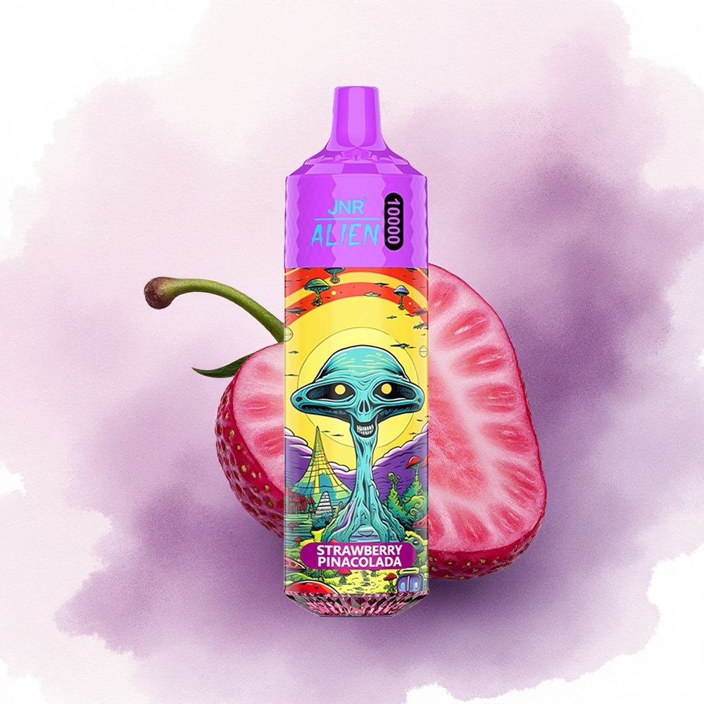 JNR Alien 10000 Pepene Roșu Colada cu 850mAh și LED RGB