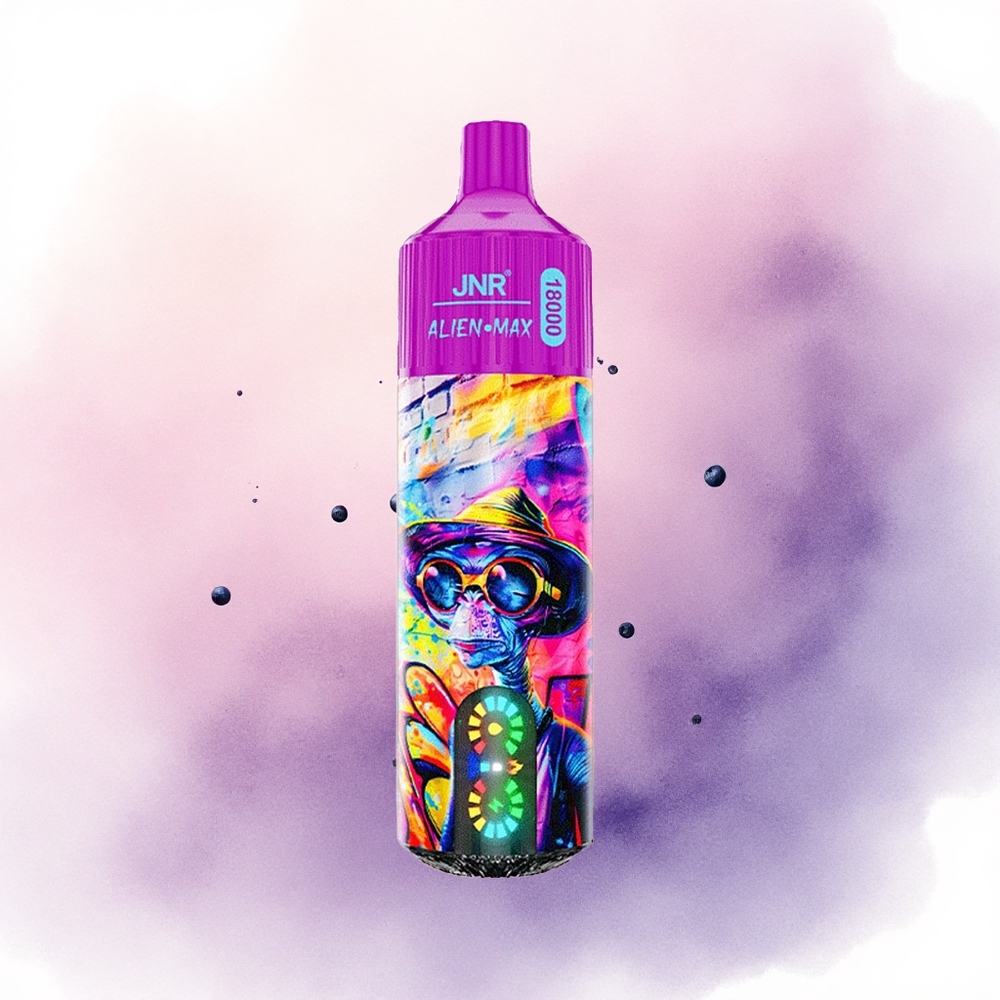 JNR Alien Max 18000 Bomboană piersică și afine cu afișaj LED și baterie 850mAh