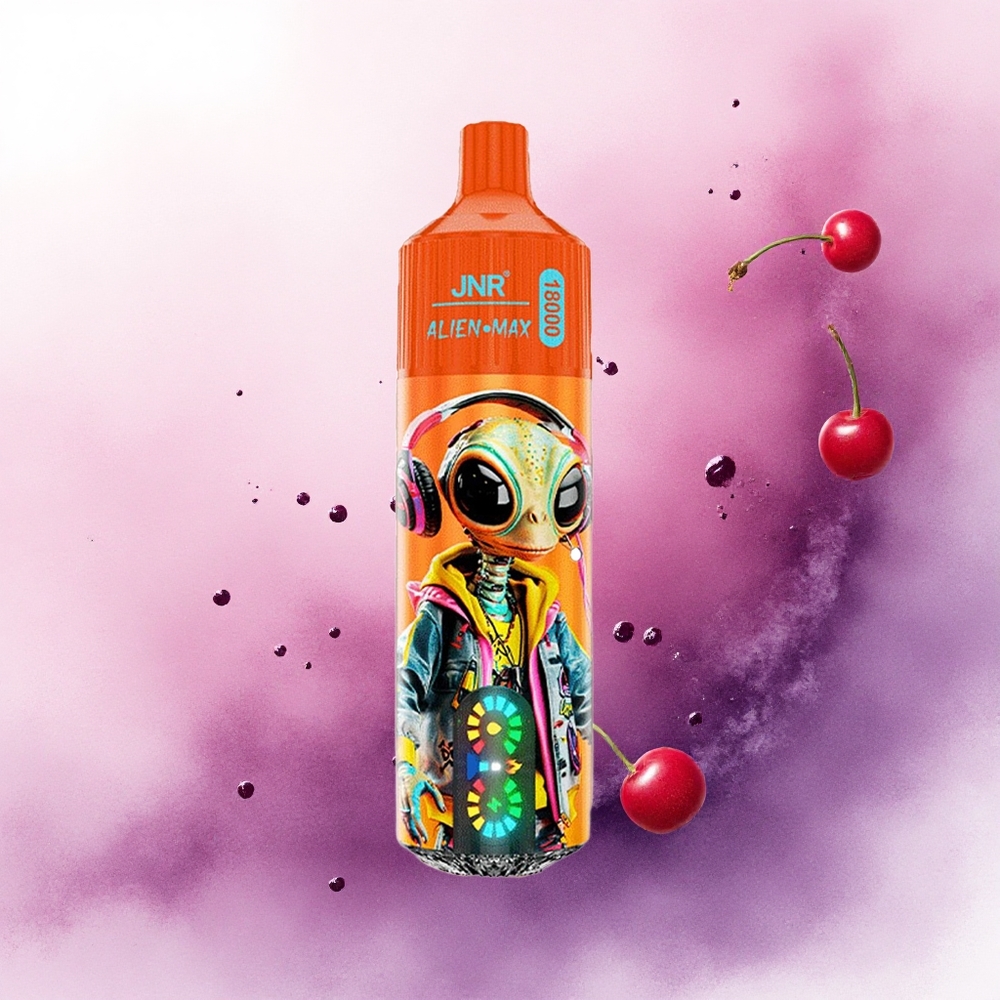 JNR Alien Max 18000 Cola Cireșe Efervescente cu LED Smart și Dual Mesh Coil