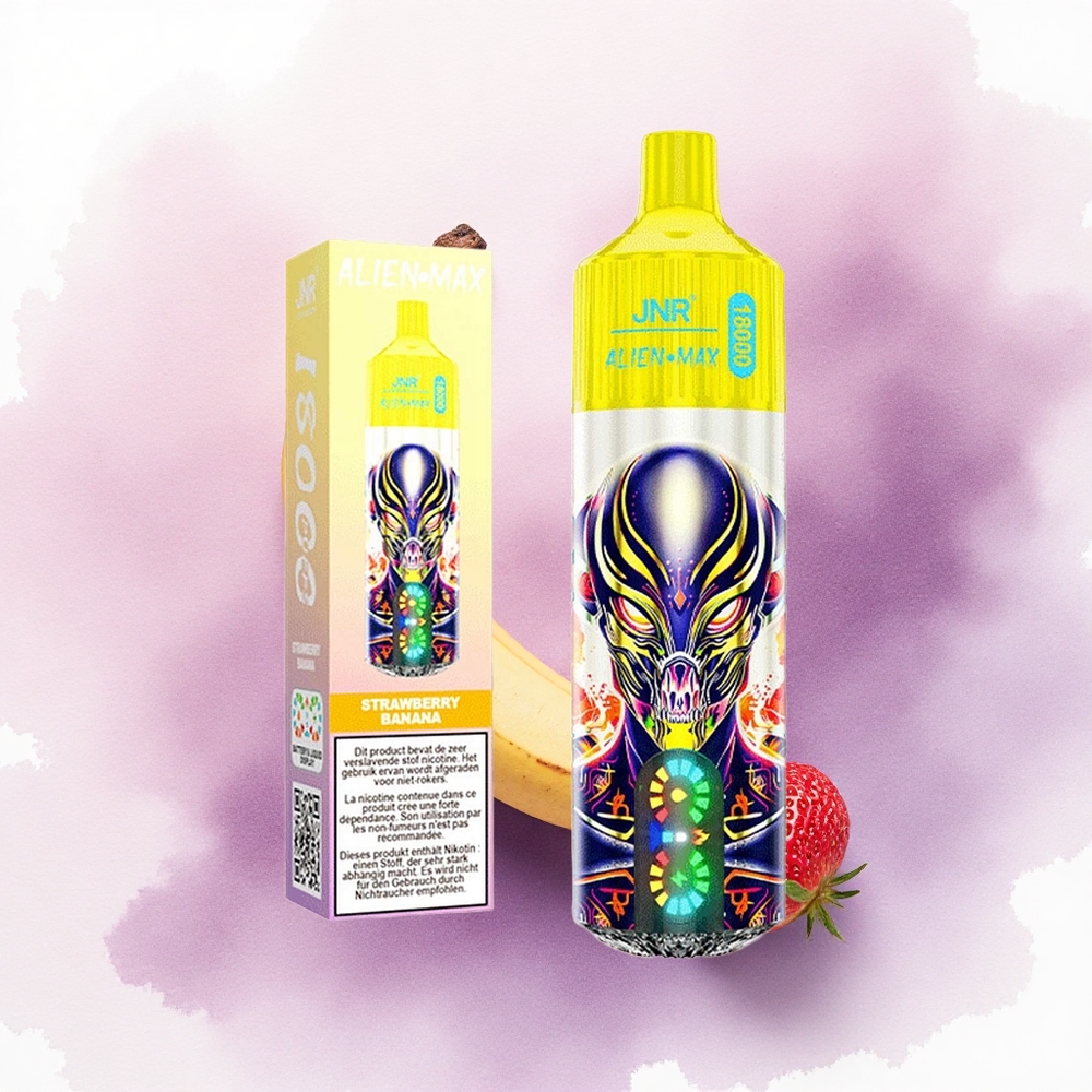 JNR Alien Max 18000 Căpșună Banană Dual Mesh 850mAh Nicotină 5