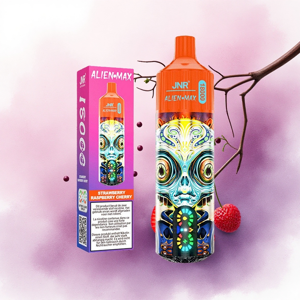 JNR Alien Max 18000 Căpșună Zmeură Cireașă cu Dual Mesh și 850mAh