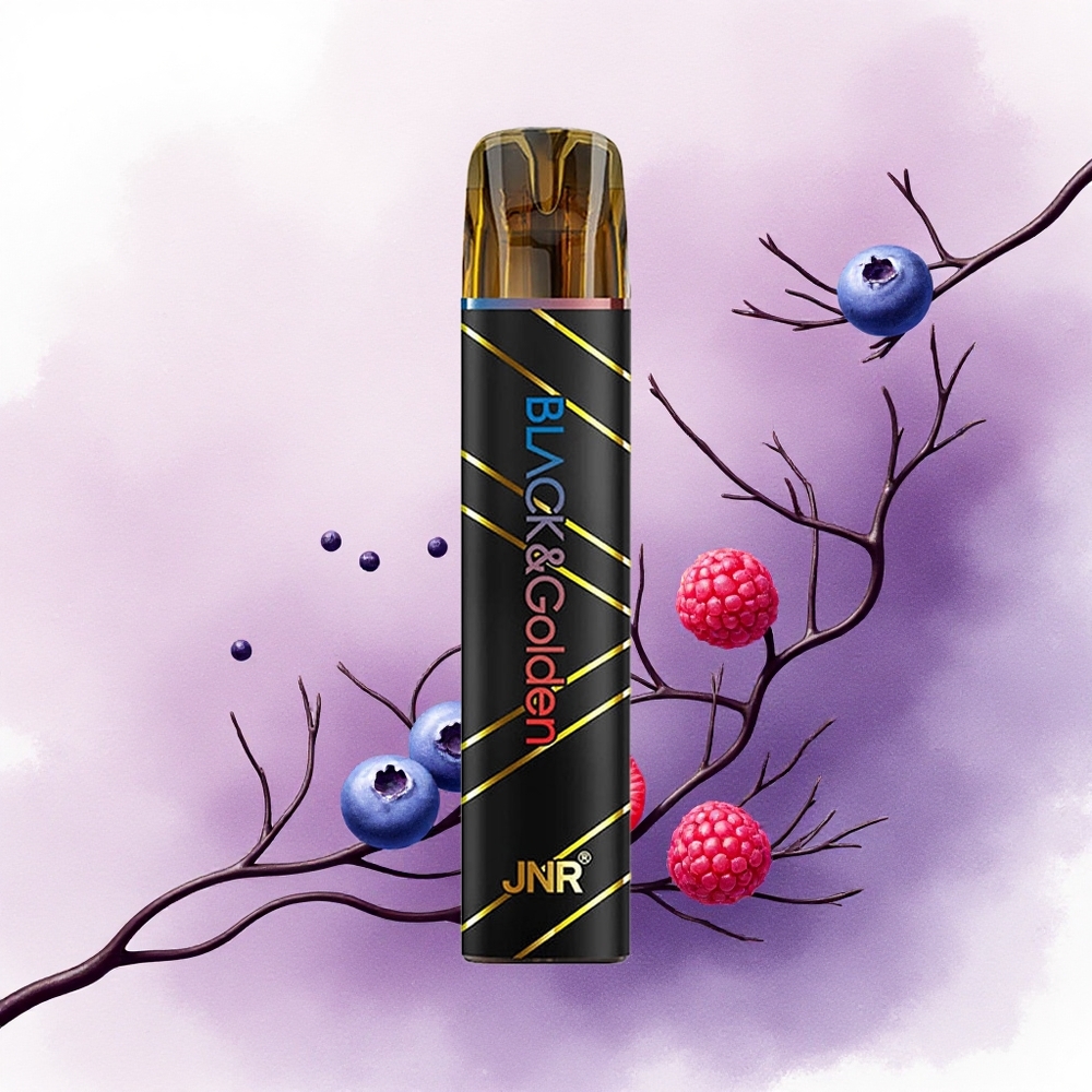 JNR BlackGolden 600+200 Afine Sour Zmeură cu 2 Nicotină și 550mAh