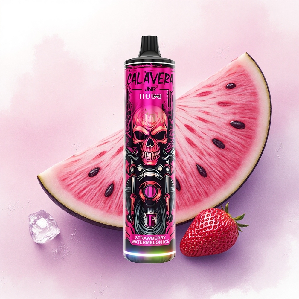 JNR Calavera 11000 Capsuni Pepene Gheata cu 850 mAh și 21ml
